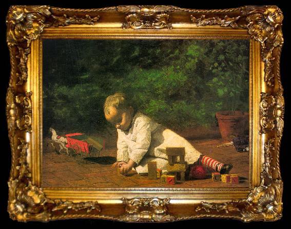 framed  Thomas Eakins Baby at Play, ta009-2
